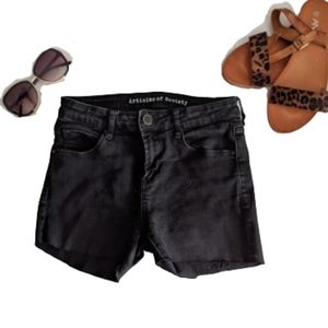 🌟 Articles Of Society Black Cut-Off Jean Shorts 26